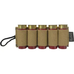 MidwayUSA Shotgun Card with Adhesive Hook & Loop Attachment 5-Round Coyote