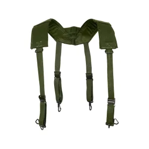 Military Surplus Belgian M56 Field Suspenders Grade 2 Olive Drab