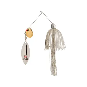 Strike King KVD Finesse Tandem Spinnerbait 3/8oz Super White Gold/Nickel