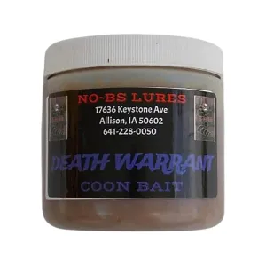 NO-BS Death Warrant Raccoon Bait 16 oz