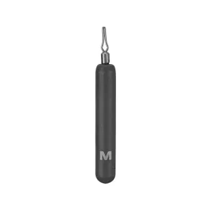 Mustad Skinny Drop Shot Weight 3/8oz Tungsten Black 3PK