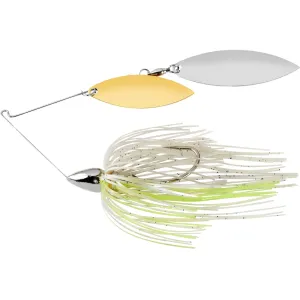 War Eagle Nickel Frame Double Willow Spinnerbait 1/2oz Blue Pearl Shad Gold/Nickel