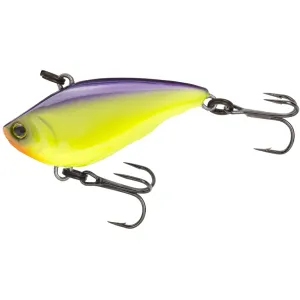 Yo-Zuri Rattl'n Vibe Mini Lipless Crankbait Purple Back Chartreuse