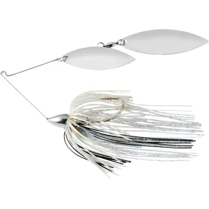 War Eagle Nickel Frame Double Willow Spinnerbait 1/2oz Silver Shiner Nickel