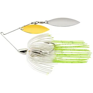 War Eagle Screamin Eagle Nickel Frame Double Willow Spinnerbait 1/2oz Hot White Shad