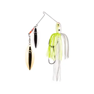 Strike King Premier Plus Double Willow Spinnerbait 1/2oz Chartreuse/White Silver/Gold