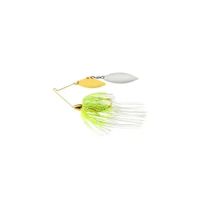 War Eagle Screamin Eagle Gold Frame Double Willow  Spinnerbait 1/2oz White Chartreuse