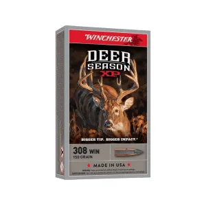 Winchester Deer Season XP 308 Winchester Ammo 150 Grain Extreme Point Polymer Tip Case of 200 (10 Boxes of 20)