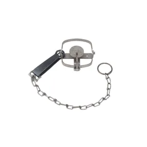 Duke #0 Long Spring Trap Steel Silver