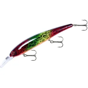 Bandit Walleye Shallow Crankbait Red Green Yellow Blacklace