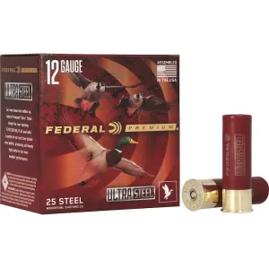 Federal Premium Ultra Steel 12 Gauge Ammo 3" 1-1/4 oz #2 & #4 Steel Shot Case of 250 (10 Boxes of 25)