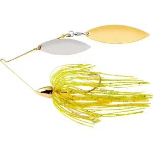 War Eagle Gold Frame Double Willow Spinnerbait 1/2oz Sun Perch Nickel/Gold