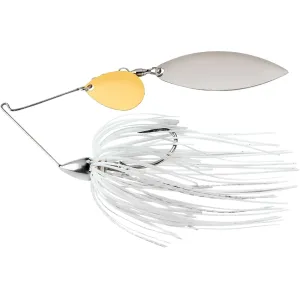War Eagle Nickel Frame Colorado Willow Spinnerbait 3/8oz White Silver Gold/Nickel