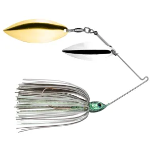Strike King Tour Grade Compact Double Willow Spinnerbait 1/2oz Green Glimmer Silver/Gold