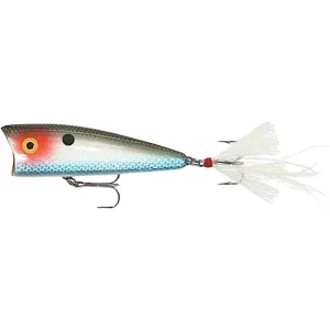 Rebel Pro Pop-R Plus Topwater Silver Shad
