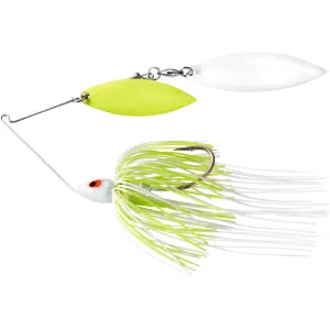 War Eagle Painted Head Double Willow Spinnerbait 1/2oz White Chartreuse Chartreuse/White