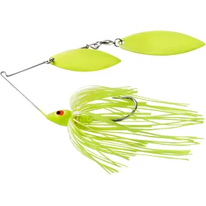 War Eagle Painted Head Double Willow Spinnerbait 1/2oz Chartreuse Chartreuse