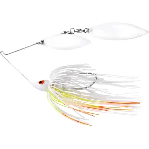 War Eagle Painted Head Double Willow Spinnerbait 3/8oz Cole Slaw White