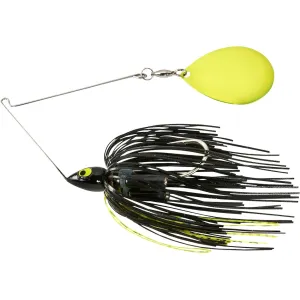 War Eagle Painted Head Night Time Single Colorado Spinnerbait 1/2oz Black Chartreuse Chartreuse