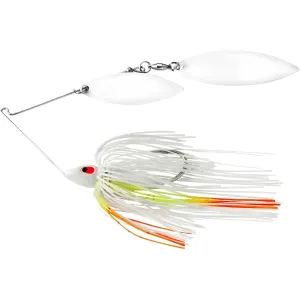 War Eagle Screamin Eagle Painted Head Nickel Frame Double Willow Spinnerbait 1/2oz Cole Slaw White