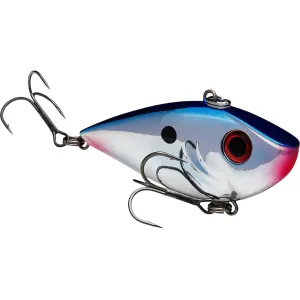 Strike King 1/2 oz Red Eyed Shad Tungsten 2 Tap Lipless Crankbait Chrome Blue