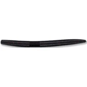 Yamamoto 5" Senko Soft Stickbait Black W/Sm Red Flk