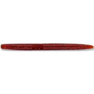 Yamamoto 5" Senko Soft Stickbait Rootbeer/Red&Gold Flk