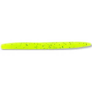 Yamamoto 5" Senko Soft Stickbait Chartreuse/Blk Flk