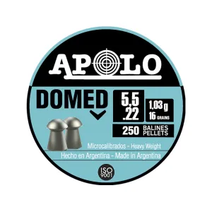 Apolo Domed Air Gun Pellets 22 Caliber 16 Grain 5.5mm 250PK