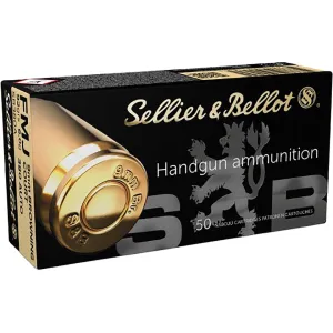Sellier & Bellot 380 ACP Ammo 92 Grain Full Metal Jacket Case of 1000 (20 Boxes of 50)