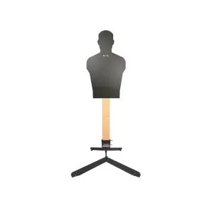 Challenge Targets Full Size Silhouette Rifle/Handgun Target with Static Stand AR500 Steel