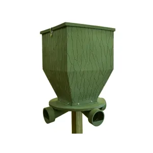 Banks Outdoors 300 lb Feed Bank Gravity Game Feeder Polyethylene Green