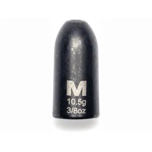 Mustad Worm Weight 3/8oz Tungsten Black 3PK