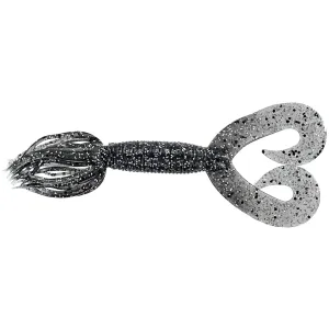 Yamamoto 5" Double Tail Hula Grub Smoke W/Blk&Hologram