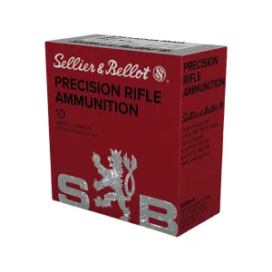 Sellier & Bellot 338 Lapua Magnum Ammo 250 Grain Sierra MatchKing Jacketed Hollow Point Case of 100 (10 Boxes of 10)