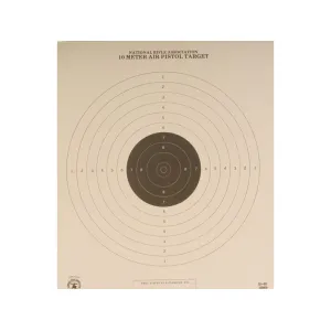 NRA Official Air Pistol Target B-40 10 Meter Paper 100PK