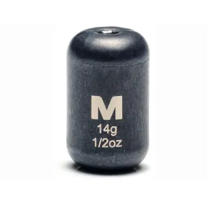 Mustad Carolina Weight 1/2oz Tungsten Black 2PK