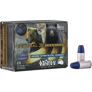 Federal Premium Syntech Solid Core 9mm Luger +P Ammo 147 Grain Federal TSJ Total Synthetic Jacket (TSJ) Case of 200