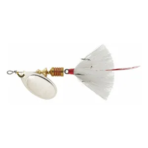 Mepps Aglia Dressed Inline Spinner 1/6oz White Tail Silver Blade