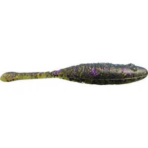 Great Lakes Finesse Flat Cat 2.25" Swimbait Green Pumpkin Purple Flake