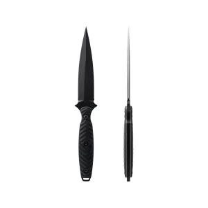 Toor Knives Specter Fixed Blade Knife 4.75" Spear Point CPM-M4 Socom Black Blade G-10 Handle Black