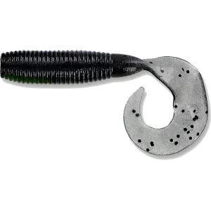 Yamamoto 4'' Single Tail Grub Smoke W/Lg Blk Flk