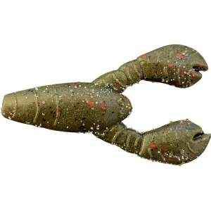 Great Lakes Finesse Snack Craw 2.1" Green Pumpkin Red Flake