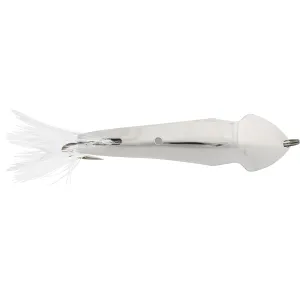 Luhr-Jensen Pet Spoon 013 Spoon White Feather Chrome