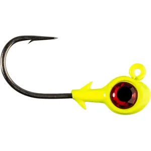Z-Man Trout Eye X 1/4oz Swimbait Jighead Chartreuse/Red
