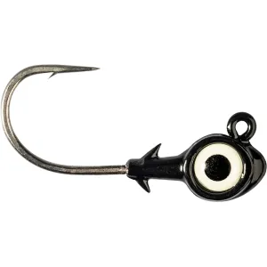 Z-Man Trout Eye X 1/8oz Swimbait Jighead Black/Glow