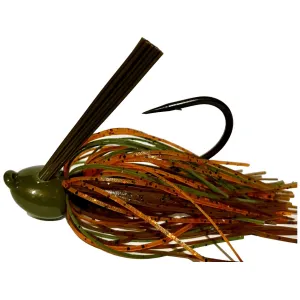 Crock-O-Gator Zapper HD Jig Green Pumpkin Brown Orange 3/8 oz