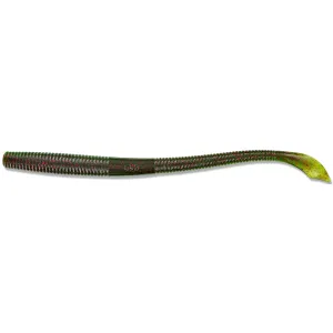 Yamamoto 7.75'' Kut Tail Worm Gr Pmpkn W/Red Flk/042J