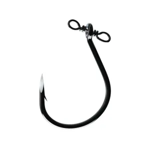Eagle Claw Trokar Helix Drop Shot Hook #2 Black Chrome 5PK