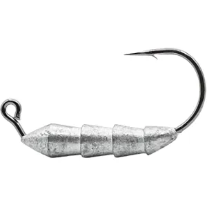 Core Tackle TUSH 1/4 oz Weighted Swimbait Hook #2/0 Unpainted 3PK
